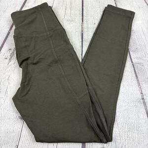 Boody Green High Waisted Full Length Leggings Womens Size Medium